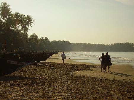 Palolem beach am morgen