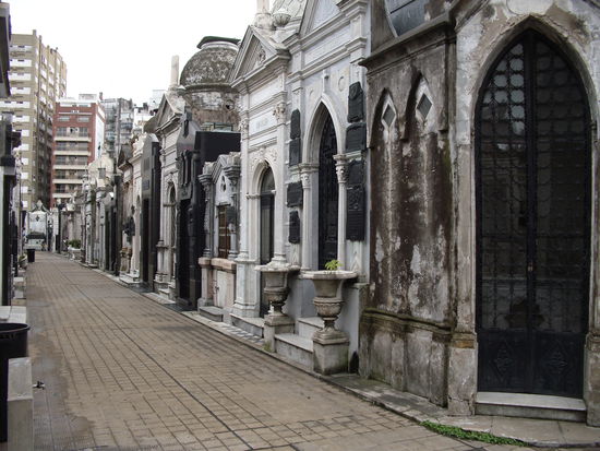 Der cementario, also "Friedhof" in Recoleta, auf dem auch Evita Peron "begraben" ist