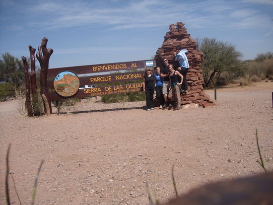 Am Eingang des Nationalparks