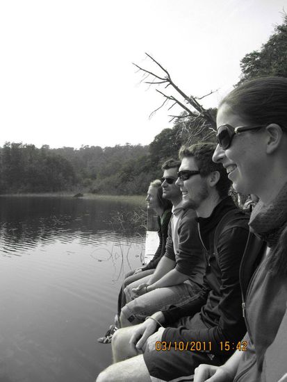 Mit Niamh und Johnathan aus Irland eine wohlverdiente Pause geniessen