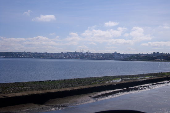 Unser erster Blick auf Puerto Montt und den Pazifik.