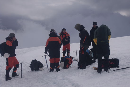 Kurze Pause - das Wetter wird schlechter...