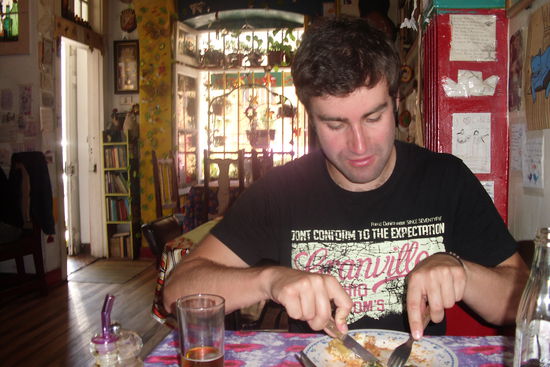 Mittagessen statt Fruehstueck im Cafe Color