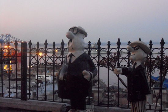 Blick auf den Hafen...