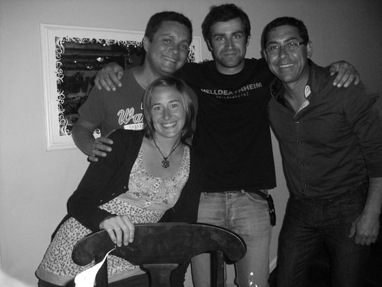 Mit Gerado und Christian vor dem Aquarium