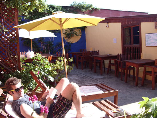 Vor dem Fruehstuecksraum