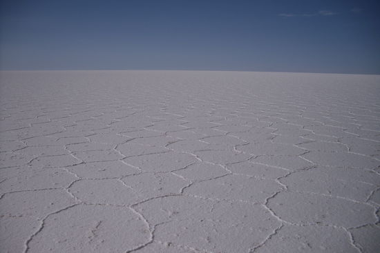 Salz, soweit das Auge reicht