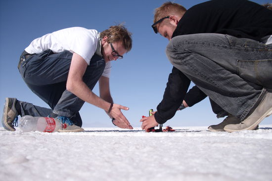Vorbereitungen fuer die Fotosession