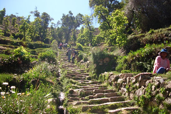 Die Inkatreppe in Yumani