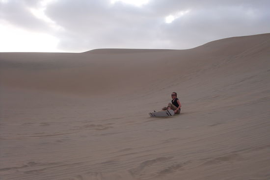 Gar nicht so einfach, auf dem Brett zu stehen!