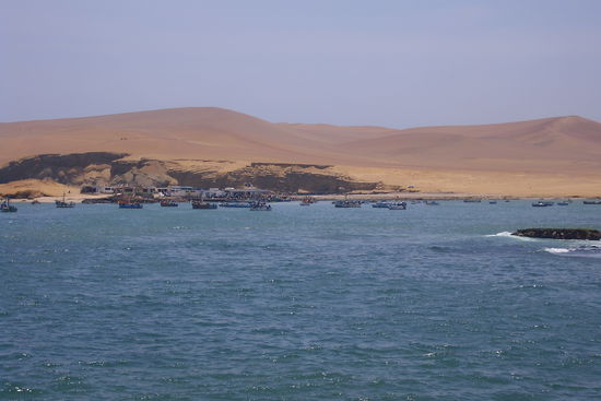Blick auf den kleinen Fischerort, in dem wir zu Mittag essen werden