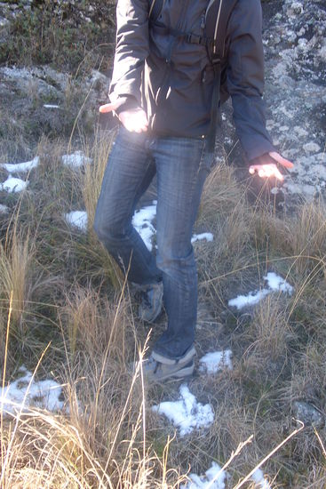 Ein bisschen Schnee haben wir auch noch gefunden