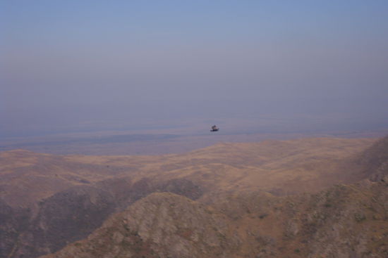Noch ein Kondor - diesmal dekorativ in der Landschaft 