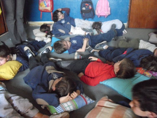 Heute ist es warm - heute brauchen wir Siesta.