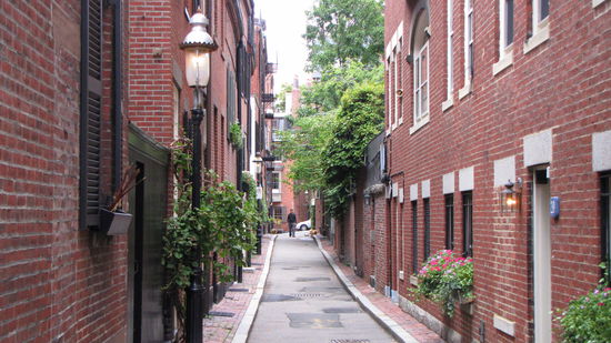 Kleine Gassen, die man hier nicht vermutet - eine bevorzugte Wohngegend.