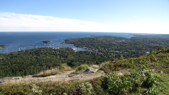 Blick vom Mount Battie im Hills State Park.