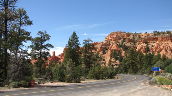 Kurz hinter dem Bryce Canyon endet die 12 - wenn man von Osten kommt.
