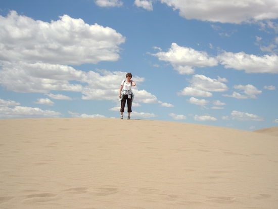 Geschafft - oben angekommen.