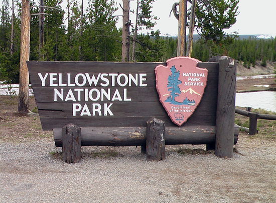 Ein wichtiges Ziel unserer Rundreise ist erreicht: Der Yellowstone NP.