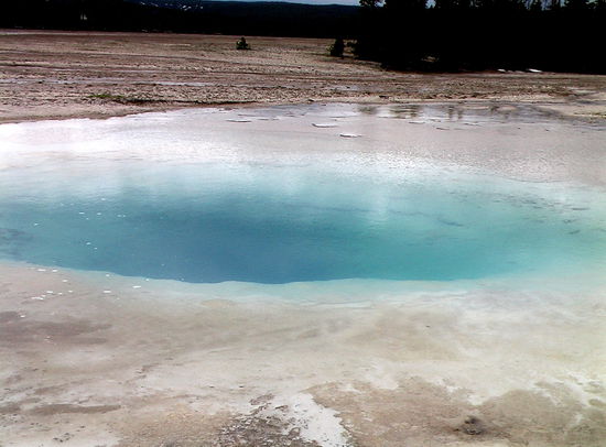 Z. T kocht das Wasser in den Pools.