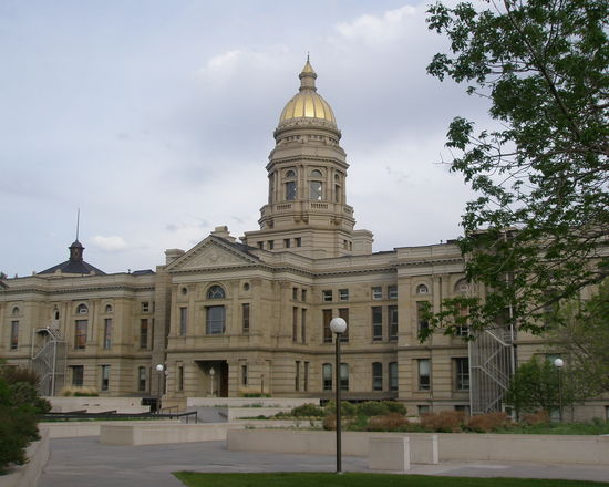 Das Cpitol von Wyoming in Cheyenne - ansonsten ist hier aber auch gar nichts los.