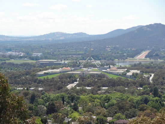 Aussicht auf Canberra