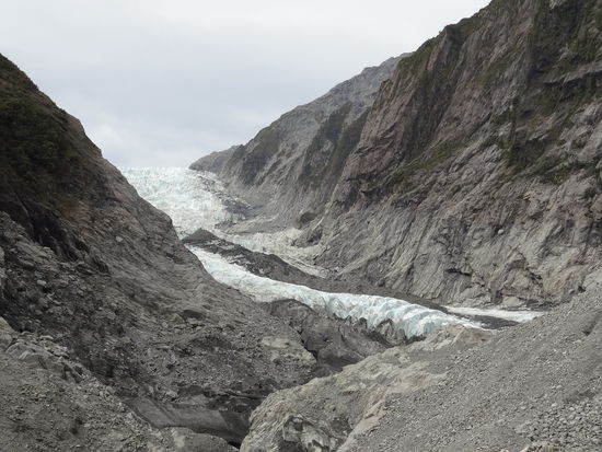 der Gletscher kommt fast bis ins Tal