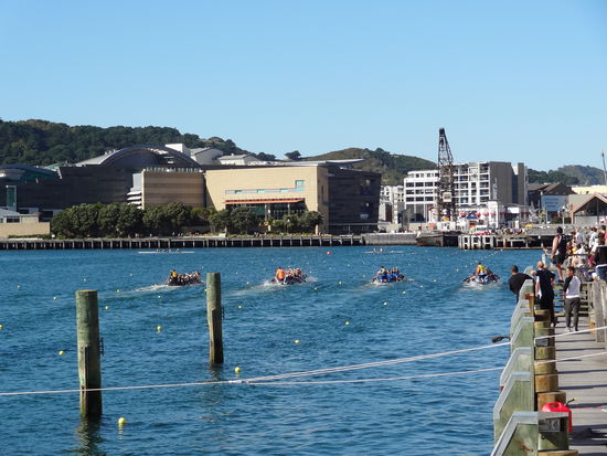 Am Hafen kann man super spazieren gehen, es war sogar gerade ein Drachenbootrennen
