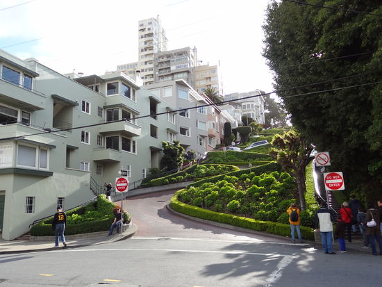 Lombard Street, im Frühling noch ohne die volle Blütenpracht
