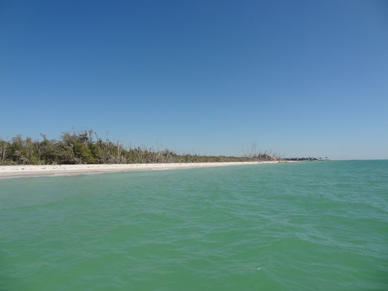 Wir sind an eine einsame Insel gefahren und genossen die Ruhe.