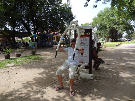 Freiluft Fitnessraum