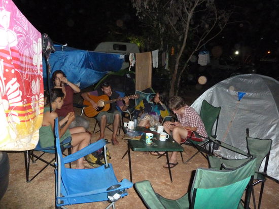 Chillen auf dem Campingplatz in Broome