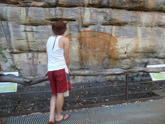 Felsen Malarei in Ubirr, Kakadu NP