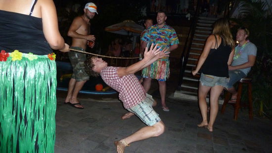 Limbo-Kontest im Hostel
Hab den 3. Platz belegt 