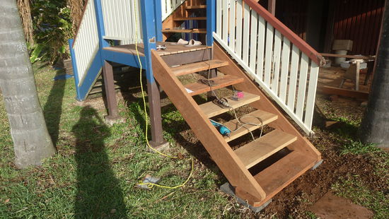 der Untereteil der Stiege