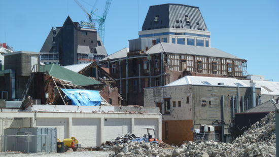 in christchurch findet man noch immer zerstörte Gebäude!