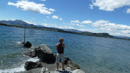 fischen in wanaka wir hatten eine menge spaß, auch wenn wir nichts gefangen haben!