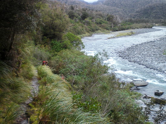 Die Hütte in der wir übernachten ist schon in Sicht!
