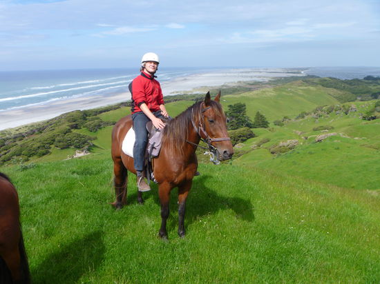 Ich genoss das Reiten so sehr. Mit diesem Ausblick wohl nicht zu verübeln!!!