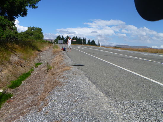 Hitchhiken nach Omaru! es ist so einfach in Neuseeland