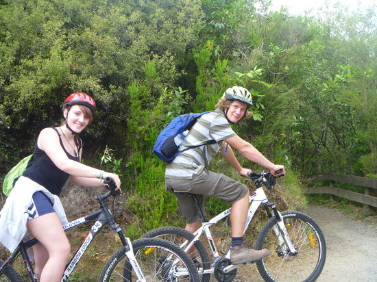 Mountainbikeing mit Nicole zum  den Huka falls