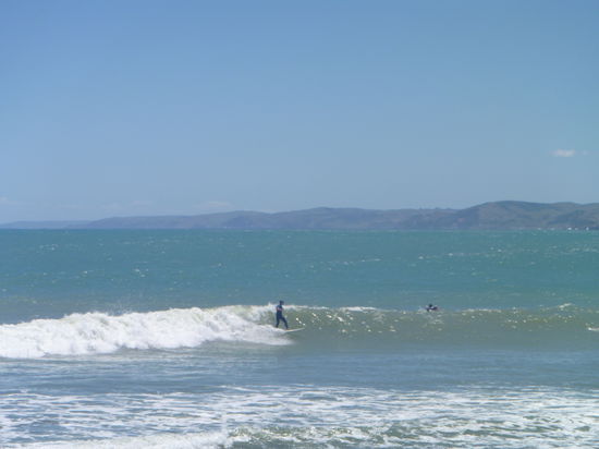 Manu Bay hier surfen nur die Profis