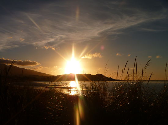 Was für ein Sonnenuntergang in Raglan