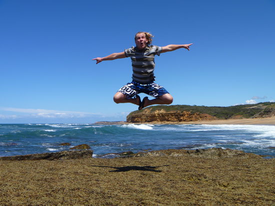 Jumppics @ bellsbeach, einer der berühmtesten surfbeaches australiens!