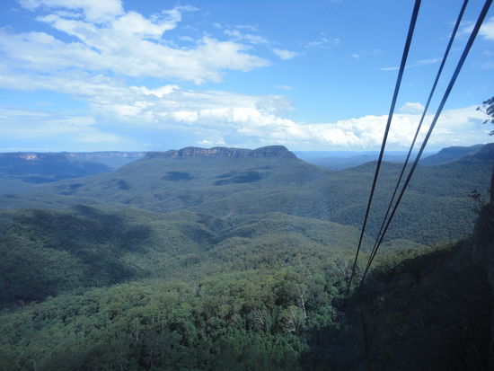 der blaue horizont überall gibt den blue mountains den namen