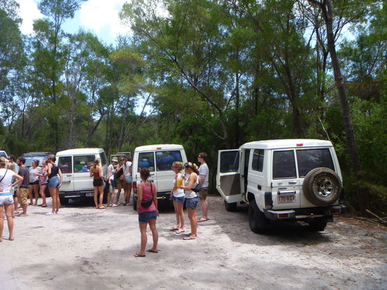 wir waren 30 leute mit 4 autos