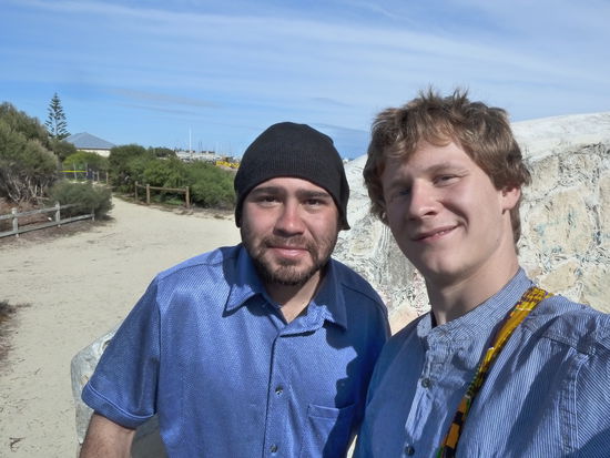 Collin, der erste Aborigine den ich in Australien gesehen habe! Crazy Dude 