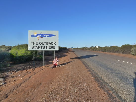 Das Outback schön aber leer