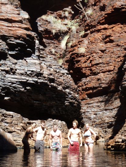 Das Wasser war eiskalt