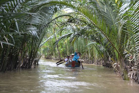 Fahrt auf dem Mekong